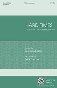 Hard Times TTBB choral sheet music cover Thumbnail